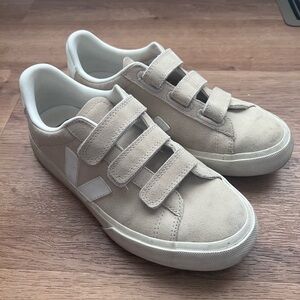 Veja Tan Velcro Sneakers - size 8.5
